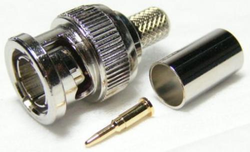 BNC Plug Crimp RG59 75 Ohm Die Cast 1.0mm